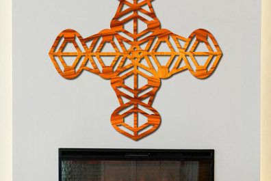 Intra απο ξύλο plywood 3mm-4mm πάχος – Ξύλινη Τέχνη τοίχου με Δίασταση  40x30 cm INTRAFABR-87514834