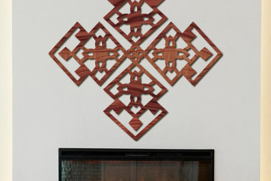 Intra απο ξύλο plywood 3mm-4mm πάχος – Ξύλινη Τέχνη τοίχου με Δίασταση  40x30 cm INTRAFABR-87514982