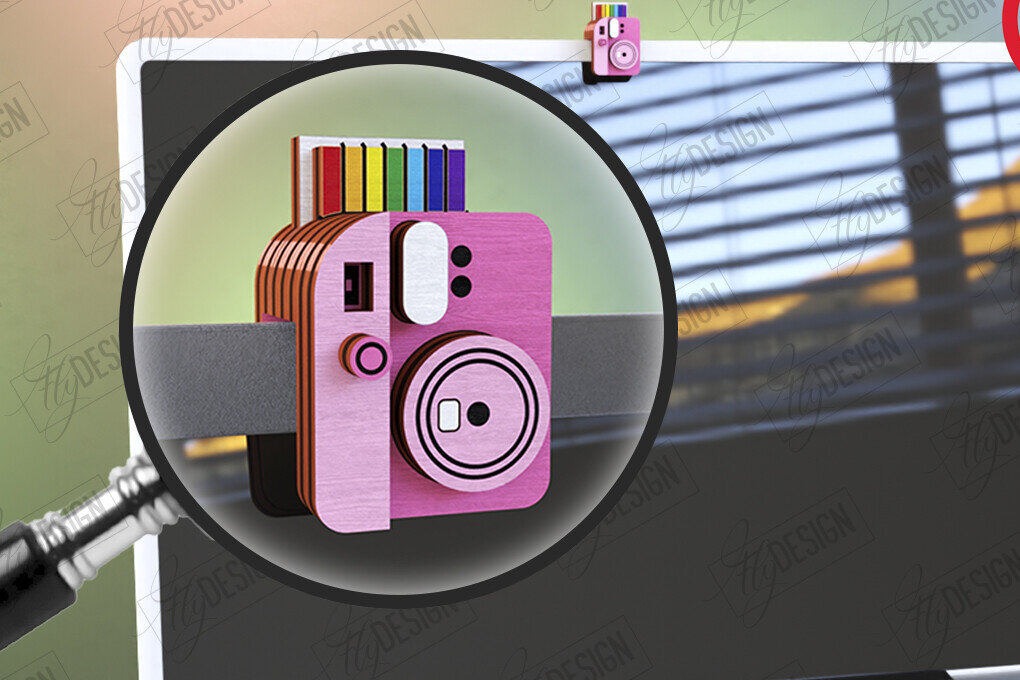 Σετ των 2 Intra απο ξύλο plywood 3mm-4mm πάχος – Ξύλινο κάλυμμα κάμερας web | Διακόσμηση οθόνης Δίασταση  20x20 cm INTRAFABR-122675931