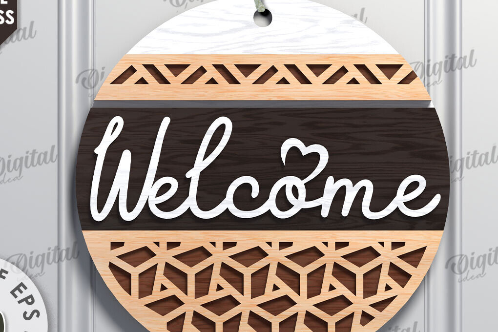 Σετ των 2 Intra απο ξύλο plywood 3mm-4mm πάχος – Ξύλινη πινακίδα υποδοχής με λέιζερ Δίασταση  20x20 cm INTRAFABR-112121864