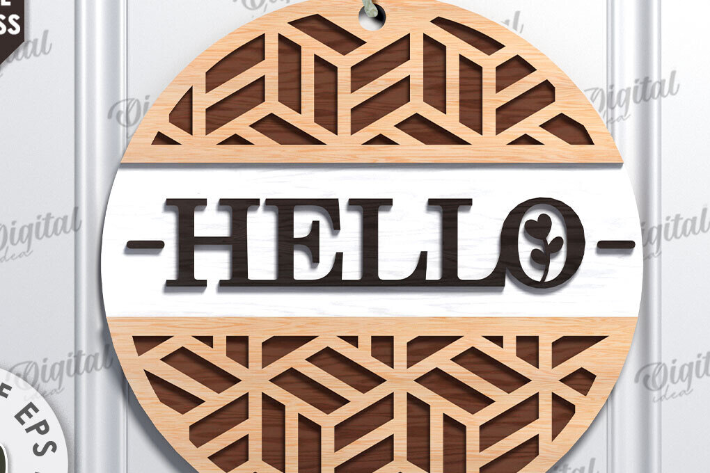 Σετ των 2 Intra απο ξύλο plywood 3mm-4mm πάχος – Ξύλινη πινακίδα υποδοχής με λέιζερ Δίασταση  20x20 cm INTRAFABR-112121934