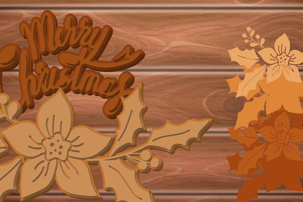 Σετ των 2 Intra απο ξύλο plywood 3mm-4mm πάχος – ΣΤΕΦΑΝΙ ΧΡΙΣΤΟΥΓΕΝΝΙΑΤΙΚΟ Πολυστρωματικό κομμένο αρχείο Δίασταση  20x20 cm INTRAFABR-15679569