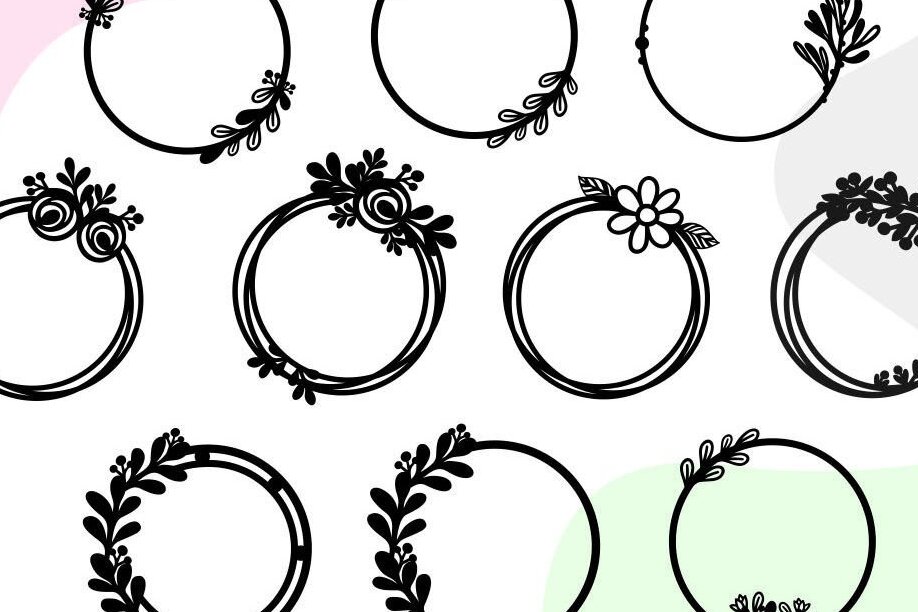 Σετ των 2 Intra απο ξύλο plywood 3mm-4mm πάχος – Πακέτο στεφάνων, Κύκλοι Κορνίζες Δίασταση  20x20 cm INTRAFABR-33978396