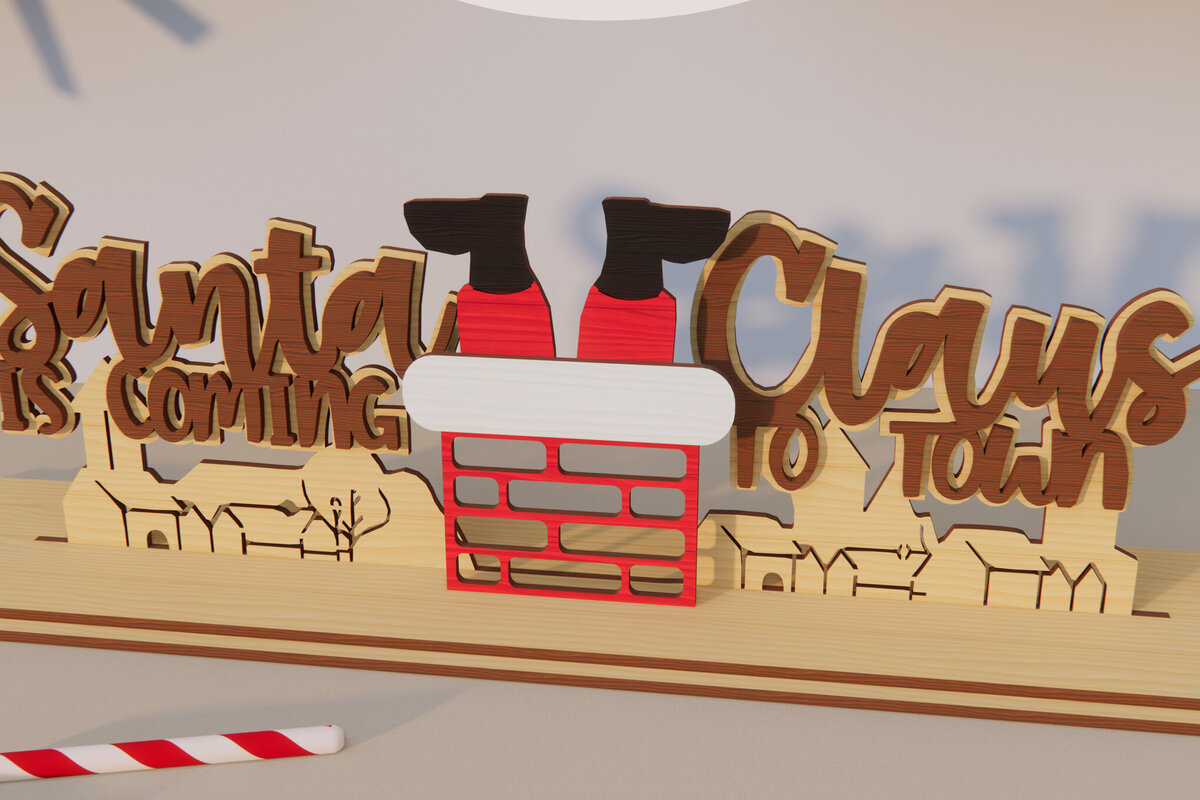 Σετ των 2 Intra απο ξύλο plywood 3mm-4mm πάχος – Χριστουγεννιάτικη διακόσμηση. Τρισδιάστατη χριστουγεννιάτικη βάση κοπής με λέιζερ Δίασταση  20x20 cm INTRAFABR-79847240