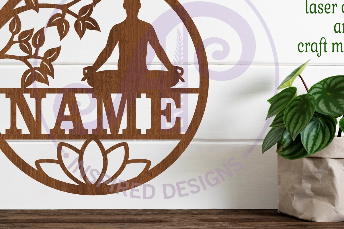 Σετ των 2 Intra απο ξύλο plywood 3mm-4mm πάχος – Γιόγκα Αντρικό Σήμα Δίασταση  20x20 cm INTRAFABR-85508367