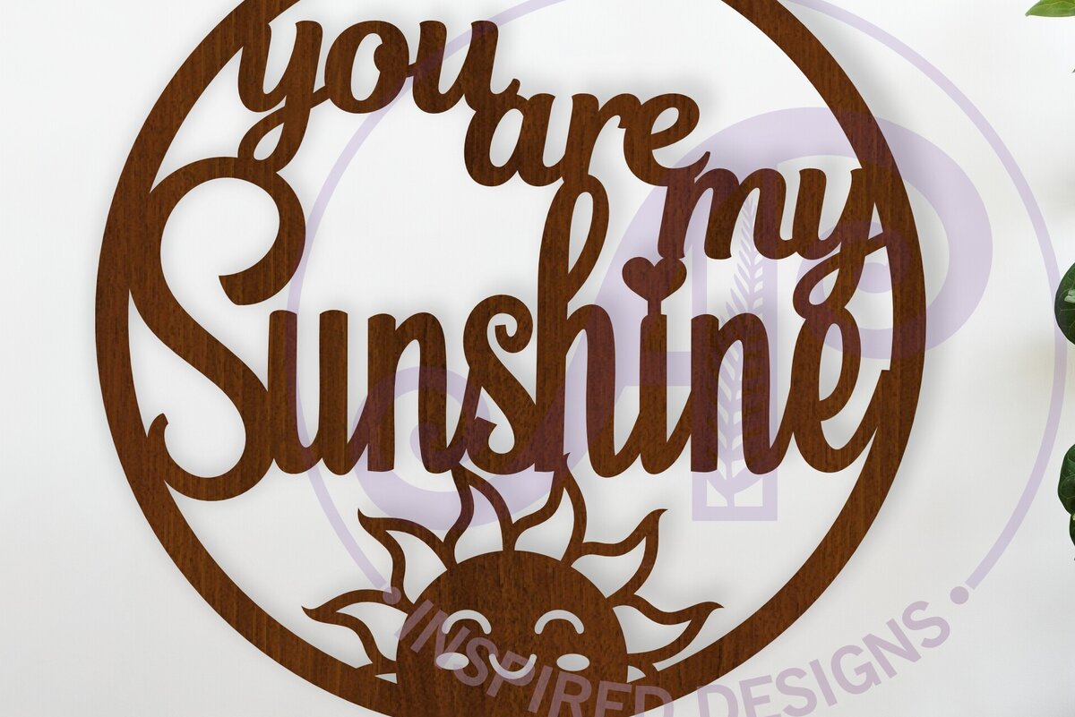 Intra απο ξύλο plywood 3mm-4mm πάχος – You Are My Sunshine Wall Art Sign, Δίασταση  40x30 cm INTRAFABR-118309951