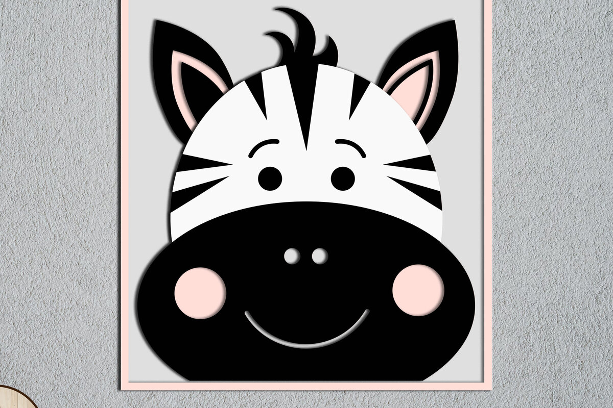 Intra απο ξύλο plywood 3mm-4mm πάχος – Πάνελ τοίχου Zebra, Πρότυπο κοπής με λέιζερ Δίασταση  40x30 cm INTRAFABR-100496460