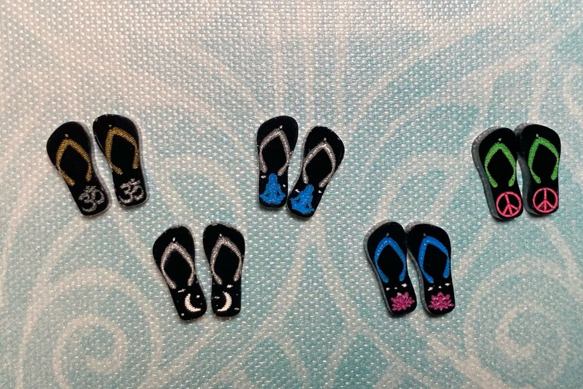 Σετ των 3 Intra απο ξύλο plywood 3mm-4mm πάχος – Σκουλαρίκια Zen Flip Flop Πακέτο Laser Δίασταση  5x5 cm INTRAFABR-30521511