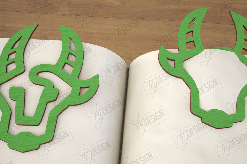 Σετ των 2 Intra απο ξύλο plywood 3mm-4mm πάχος – Zodiac Bookmark | Αστρολογία |Ζώδιο Δίασταση  20x20 cm INTRAFABR-116412920