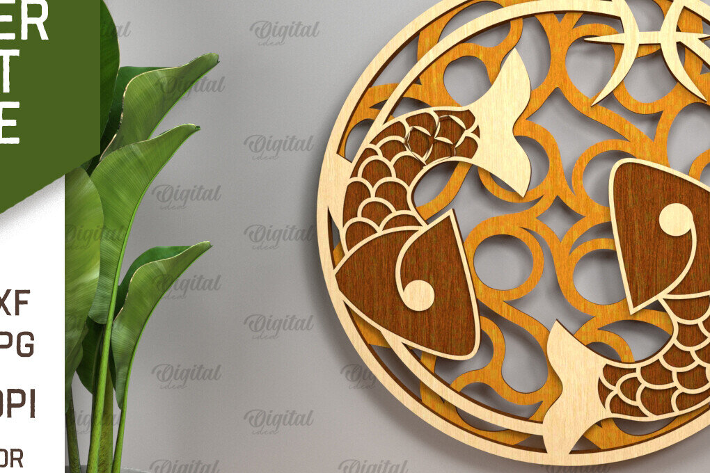 Σετ των 2 Intra απο ξύλο plywood 3mm-4mm πάχος – Αρχείο κοπής με λέιζερ ZODIAC. Ωροσκόπιο με στρώσεις Δίασταση  20x20 cm INTRAFABR-93641543