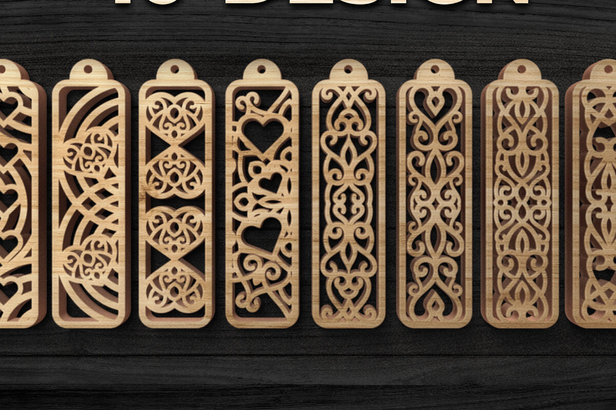 Σετ των 2 Intra απο ξύλο plywood 3mm-4mm πάχος – Στολίδια Σελιδοδείκτης Δέσμη κοπής με λέιζερ Δίασταση  20x20 cm INTRAFABR-66128597