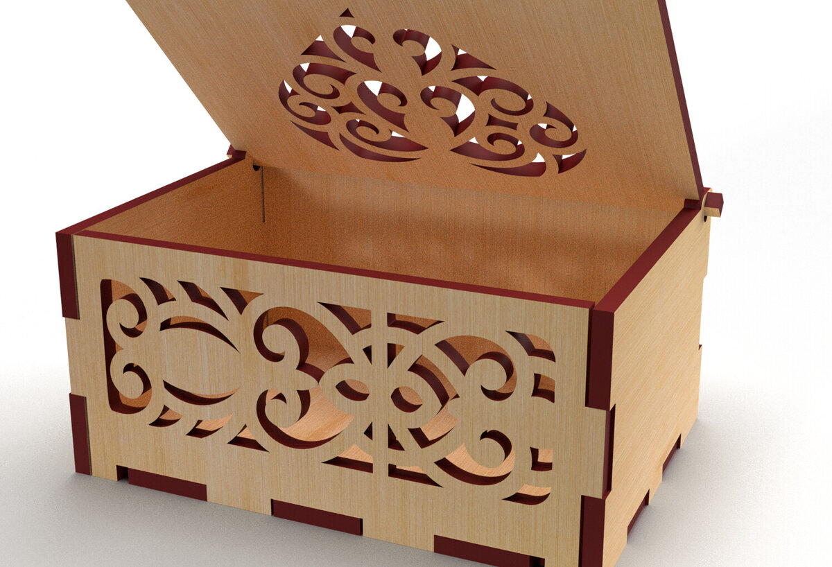 Σετ των 2 Intra απο ξύλο plywood 3mm-4mm πάχος – Στολίδια Ξύλινο κουτί δώρου 03 Δίασταση  20x20 cm INTRAFABR-82231478