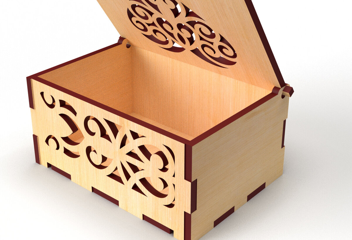 Σετ των 2 Intra απο ξύλο plywood 3mm-4mm πάχος – Στολίδια Ξύλινο κουτί δώρου 04 Δίασταση  20x20 cm INTRAFABR-82231481