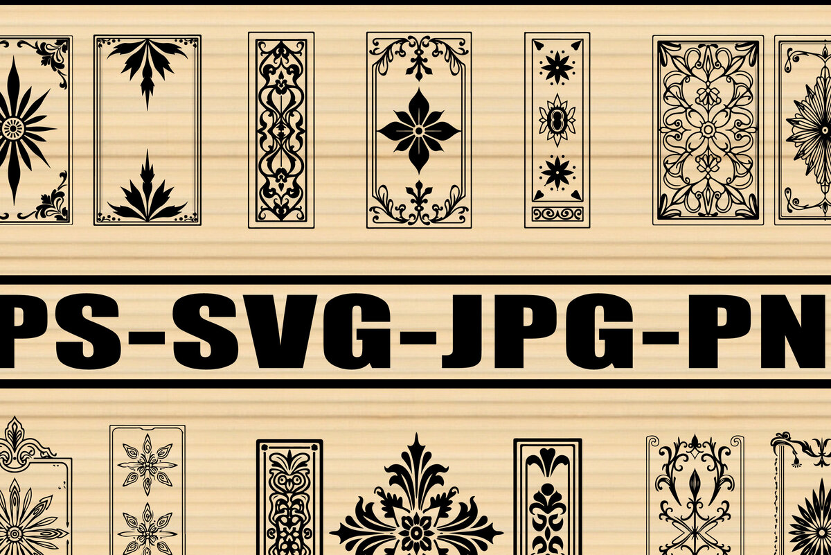 Σετ των 2 Intra απο ξύλο plywood 3mm-4mm πάχος – Περίτεχνη δέσμη με λουλουδάτο πάνελ Δίασταση  20x20 cm INTRAFABR-123825928