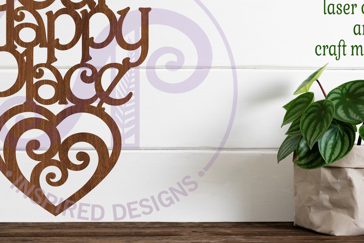 Intra απο ξύλο plywood 3mm-4mm πάχος – Our Happy Place Wall Art Sign, Αρχείο. Δίασταση  40x30 cm INTRAFABR-104459283