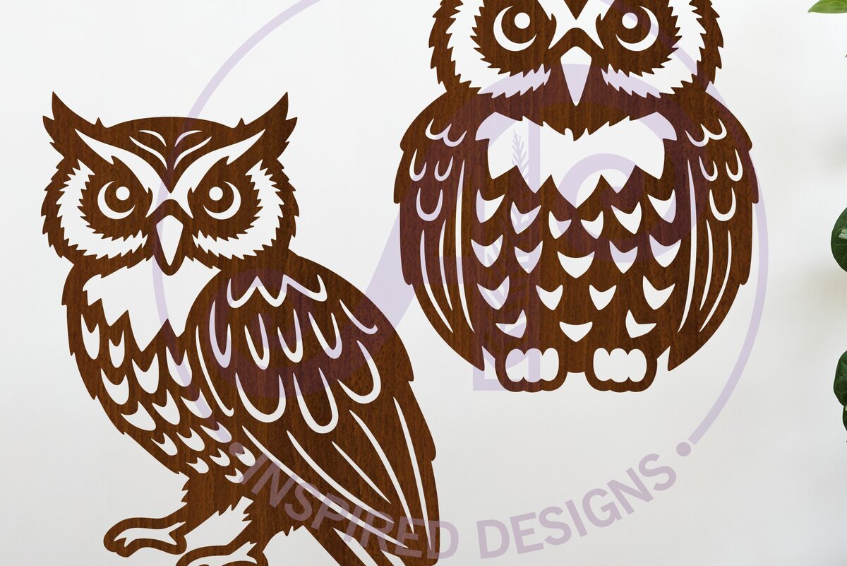 Intra απο ξύλο plywood 3mm-4mm πάχος – Επιγραφή τοίχου κουκουβάγιας, αρχείο. Διάνυσμα Δίασταση  40x30 cm INTRAFABR-122412893