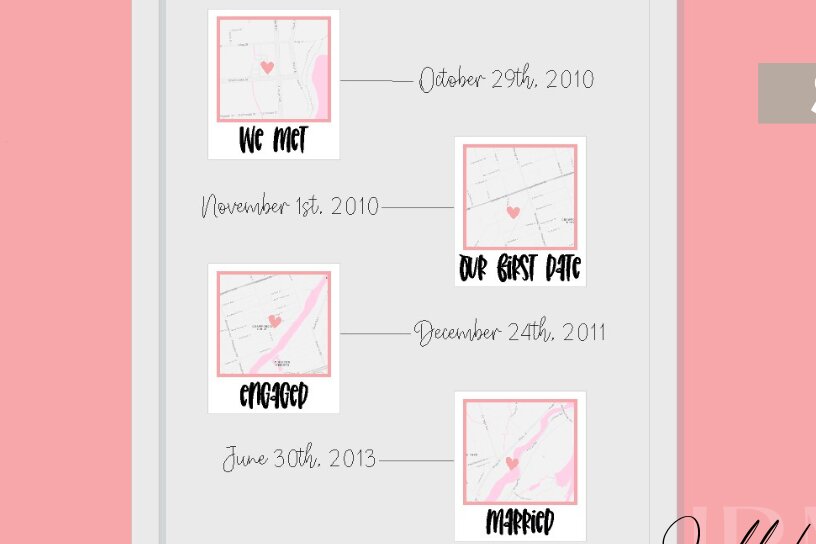 Σετ των 2 Intra απο ξύλο plywood 3mm-4mm πάχος – Η ιστορία της αγάπης μας Δίασταση  20x20 cm INTRAFABR-120007669