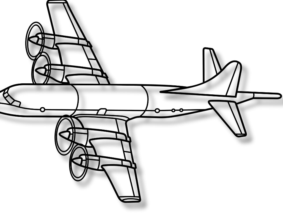 Σετ των 2 Intra απο ξύλο plywood 3mm-4mm πάχος – Αεροσκάφος P-3C OrionModel Dxf Δίασταση  20x20 cm INTRAFABR-116936092