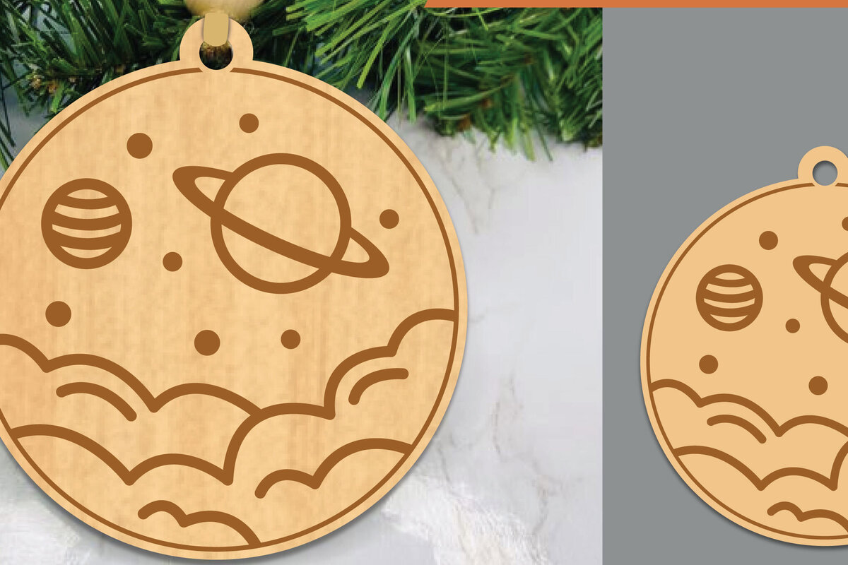 Σετ των 2 Intra απο ξύλο plywood 3mm-4mm πάχος – Στολίδι κοπής με λέιζερ του εξωτερικού χώρου 1 Δίασταση  20x20 cm INTRAFABR-106401840