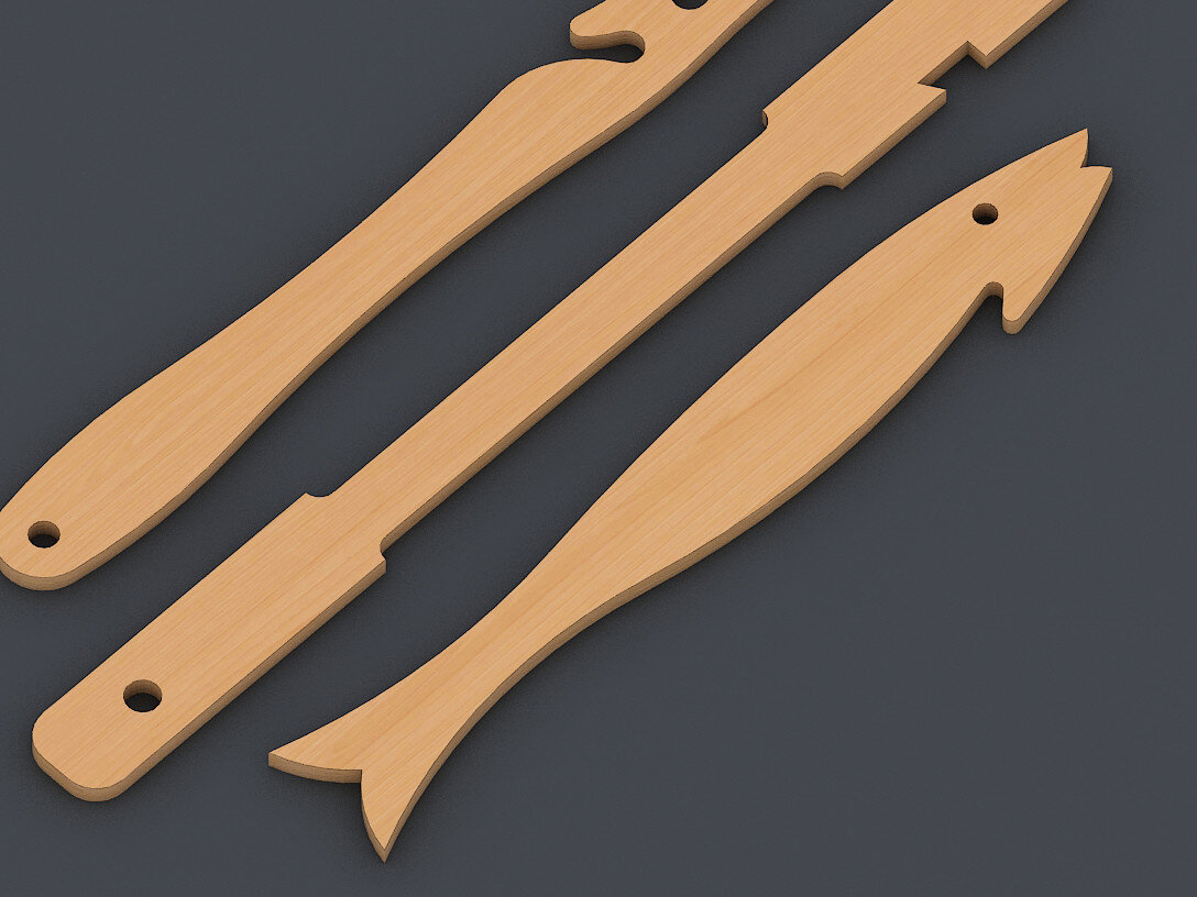 Σετ των 2 Intra απο ξύλο plywood 3mm-4mm πάχος – Αρχεία κοπής Dxf Stick Τραβήξτε ή Πιέστε τον Φούρνο121 Δίασταση  20x20 cm INTRAFABR-60942659