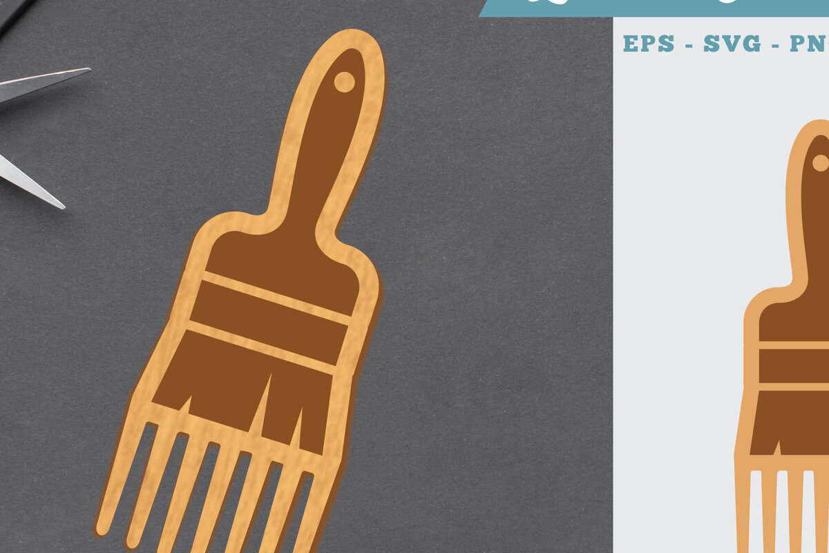 Σετ των 2 Intra απο ξύλο plywood 3mm-4mm πάχος – Πινέλο Comb Δίασταση  20x20 cm INTRAFABR-105417753