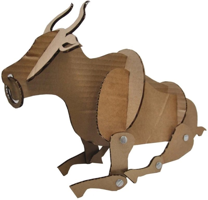 Intra απο ξύλο plywood 3mm-4mm πάχος - Ferdinand The Bull Δίασταση 30x30 cm Intraeaxys-eo058z91