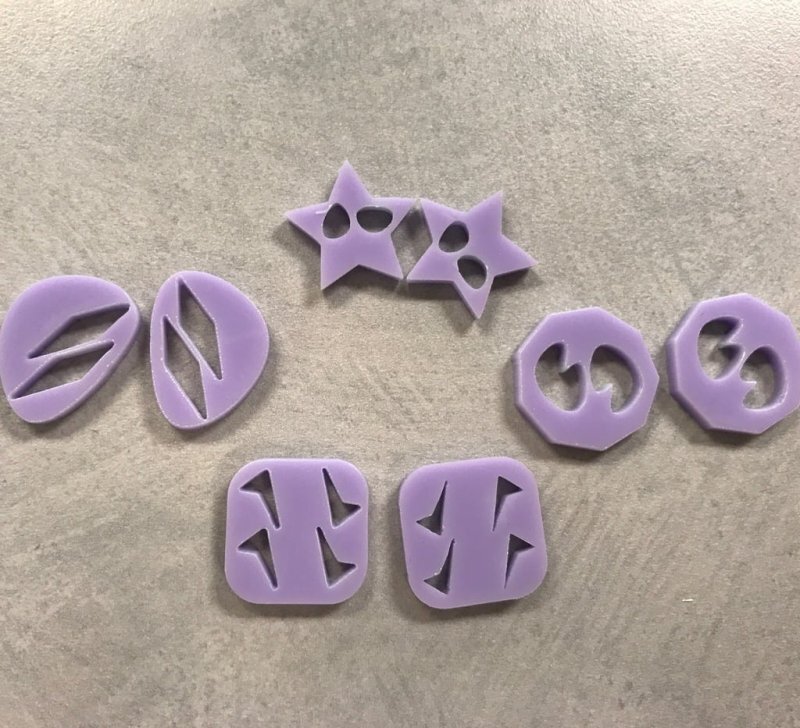 Σετ των 3 Intra απο ξύλο plywood 3mm-4mm πάχος - Σετ σκουλαρίκι με καρφιά Δίασταση 3x3 cm Intraeaxys-qom6mjk1