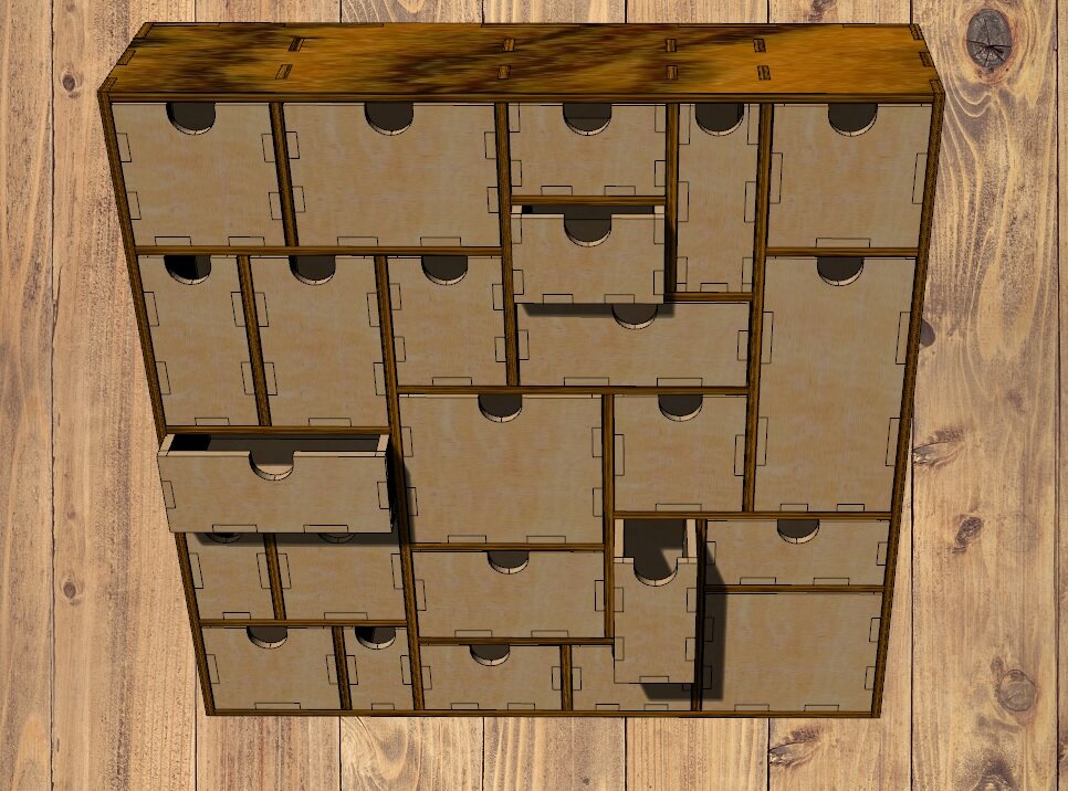 Intra απο ξύλο plywood 3mm-4mm πάχος - Ξύλινα Κουτιά Advent Calendar 4mm Δίασταση 30x30 cm Intraeaxys-joed3pn1