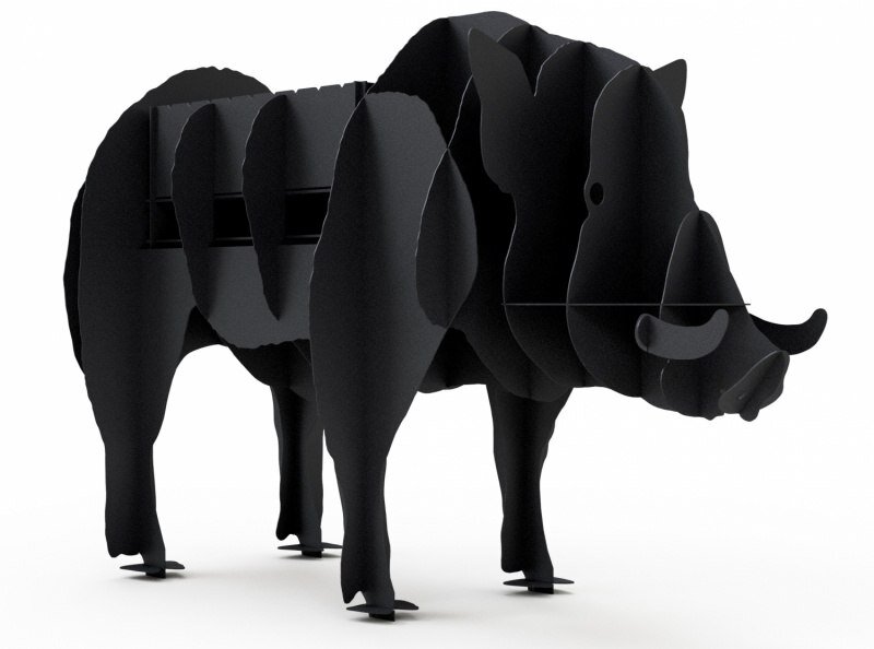 Intra απο ξύλο plywood 3mm-4mm πάχος - Γκριλ Μπάρμπεκιου Αγριογούρουνο Plasma Cut Δίασταση 30x30 cm Intraeaxys-zo9ywmx7