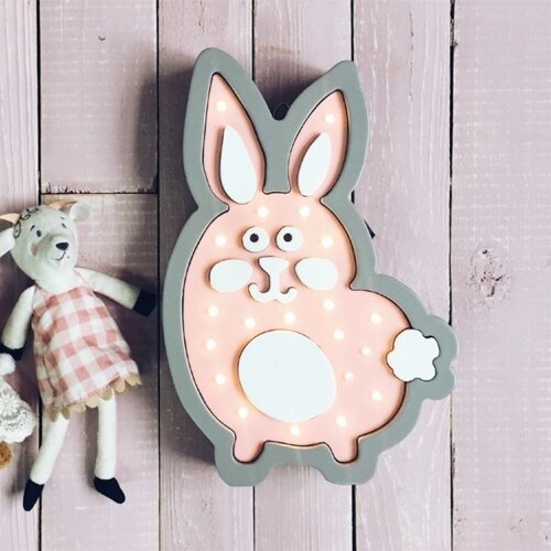 Intra απο ξύλο plywood 3mm-4mm πάχος - Φως νύχτας για παιδιά σε σχήμα ζώων Δίασταση 30x30 cm Intraeaxys-joedgzd1