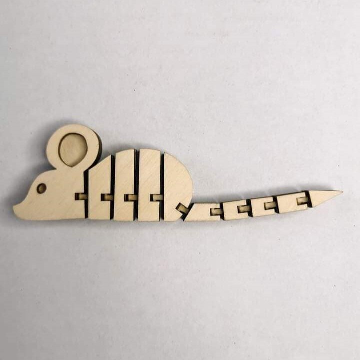 Intra απο ξύλο plywood 3mm-4mm πάχος - Εύκαμπτα ξύλινα ζώα ποντικιού Δίασταση 30x30 cm Intraeaxys-yon0k0y7