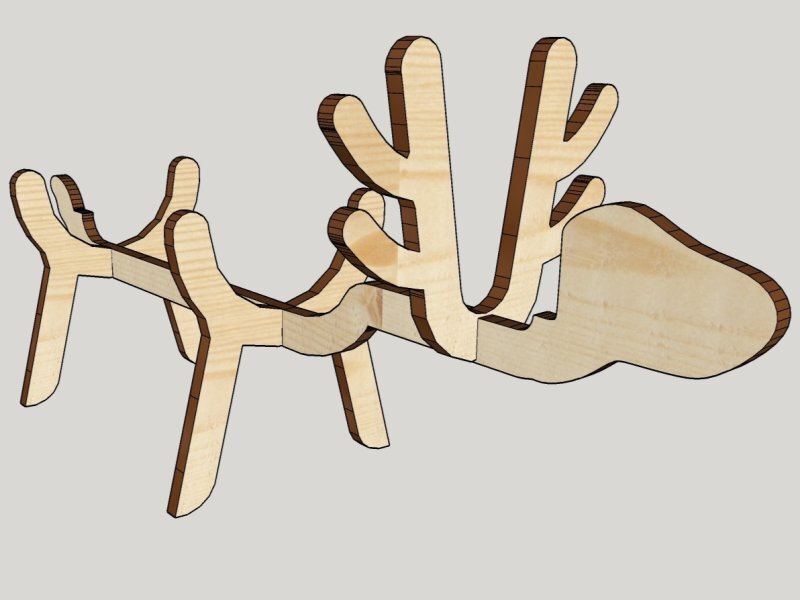 Intra απο ξύλο plywood 3mm-4mm πάχος - Θήκη για μπουκάλια κρασιού ελάφι Δίασταση 30x30 cm Intraeaxys-0788y3n7