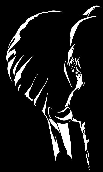 Intra απο ξύλο plywood 3mm-4mm πάχος - Χαράξτε το πορτρέτο ελέφαντα Δίασταση 30x30 cm Intraeaxys-eo0qgv91