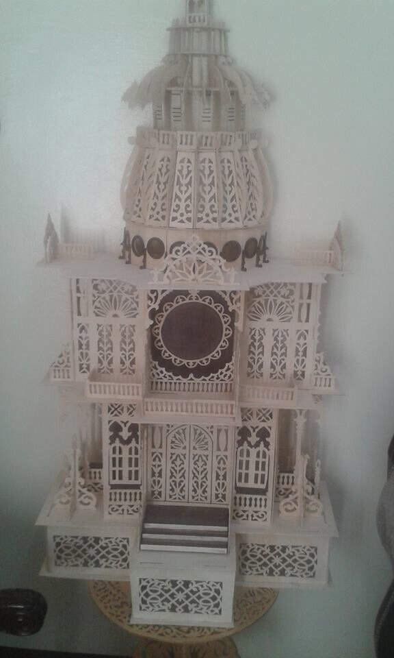 Intra απο ξύλο plywood 3mm-4mm πάχος - Αρχείο PDF προτύπου ρολογιού διακόσμησης Δίασταση 30x30 cm Intraeaxys-r1z2m0m1