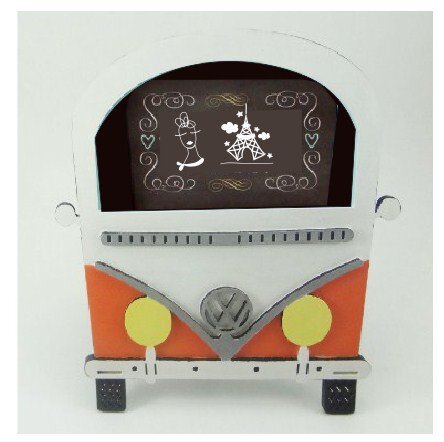 Intra απο ξύλο plywood 3mm-4mm πάχος - Κορνίζα Volkswagen Kombi Δίασταση 30x30 cm Intraeaxys-eo20w5l7