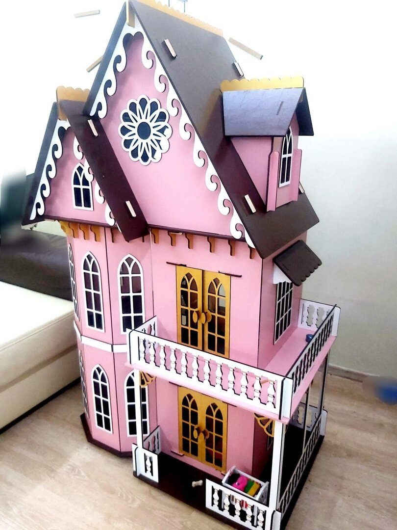 Intra απο ξύλο plywood 3mm-4mm πάχος - Κουκλόσπιτο Barbie Dreamhouse 152x95x55 cm  6mm Δίασταση 40x50 cm Intraeaxys-r1z2ynw1