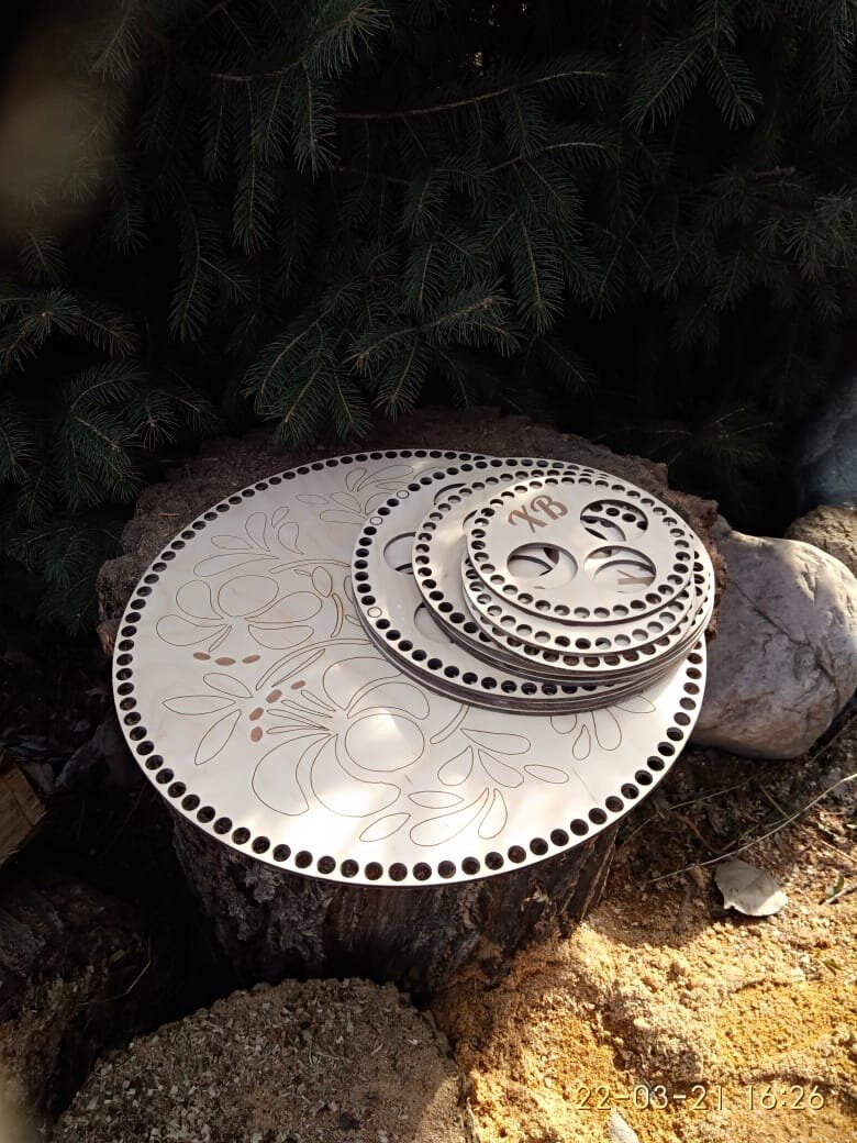 Intra απο ξύλο plywood 3mm-4mm πάχος - Πάτος για πλέξιμο καλάθια Δίασταση 30x30 cm Intraeaxys-r7vmk8z7