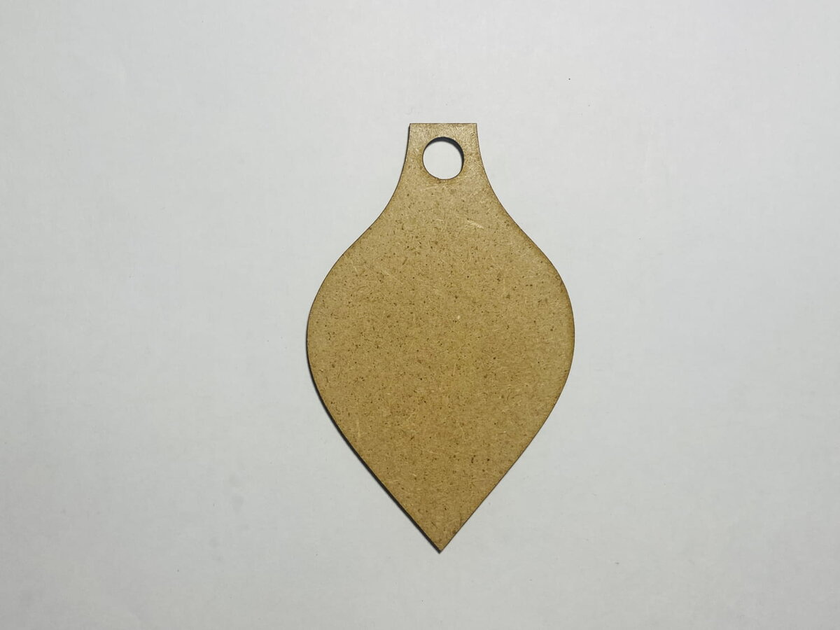 Σετ των 2 Intra απο ξύλο plywood 3mm-4mm πάχος - Κενό χριστουγεννιάτικο στολίδι σχήμα Δίασταση 10x10 cm Intraeaxys-p7ym4q57