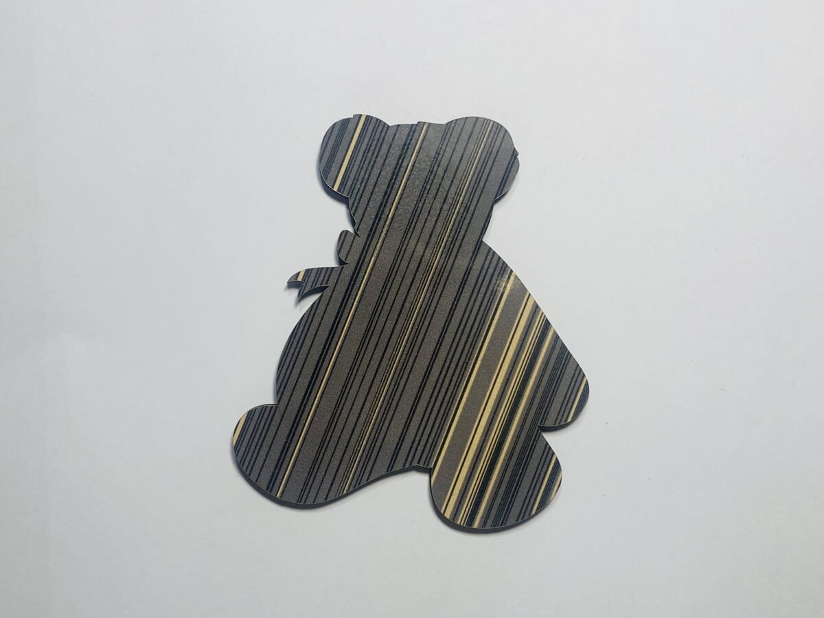 Intra απο ξύλο plywood 3mm-4mm πάχος - Bear Wood Blank cutout Δίασταση 30x30 cm Intraeaxys-67wlvgw1