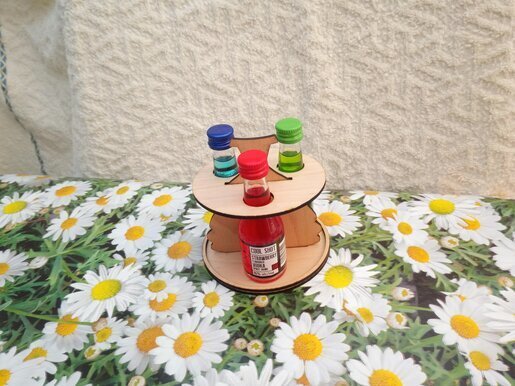 Intra απο ξύλο plywood 3mm-4mm πάχος - Θήκη Μπουκαλιού Shot 3mm Δίασταση 30x30 cm Intraeaxys-ro6yln67