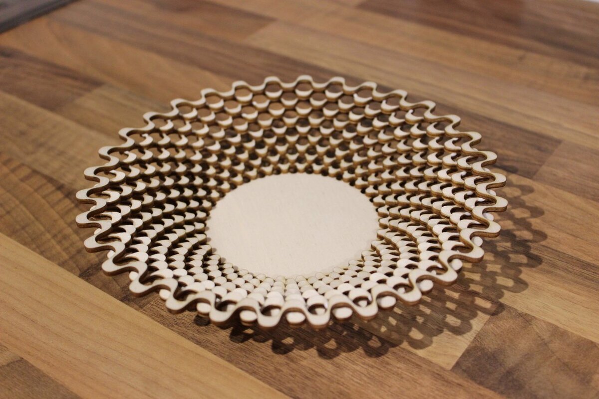 Intra απο ξύλο plywood 3mm-4mm πάχος - Μπολ επικάλυψης Δίασταση 30x30 cm Intraeaxys-joedme61