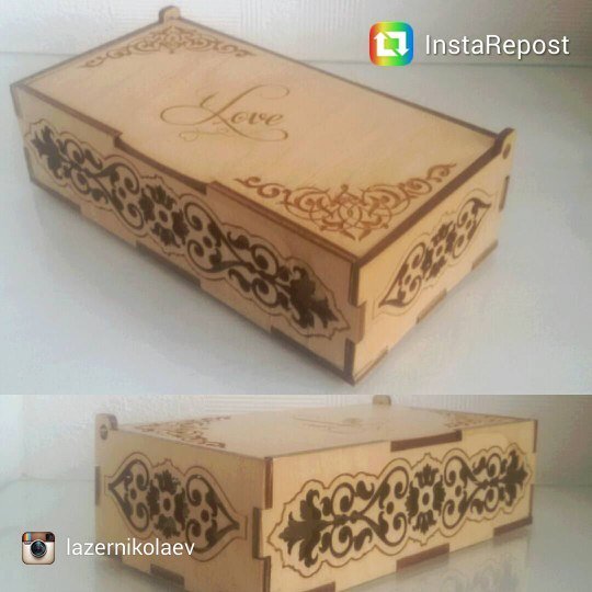 Intra απο ξύλο plywood 3mm-4mm πάχος - Ξύλινο Χαραγμένο Κουτί με Καπάκι Δίασταση 30x30 cm Intraeaxys-eo05q251