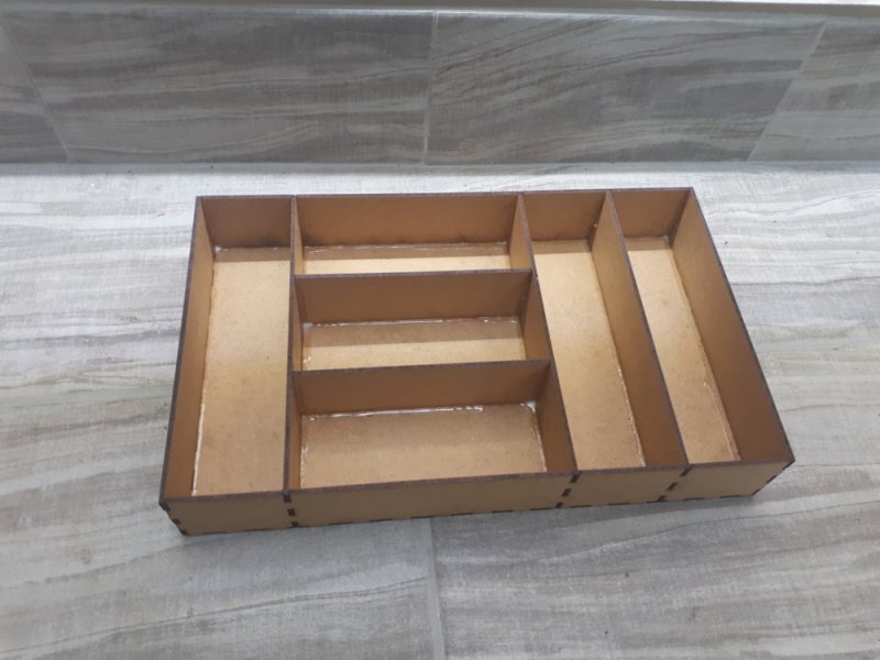 Intra απο ξύλο plywood 3mm-4mm πάχος - Ευέλικτο ορθογώνιο διαμέρισμα Ξύλινο κουτί αποθήκευσης ανοιχτού δοχείου Δίασταση 30x30 cm Intraeaxys-lop3qyx1