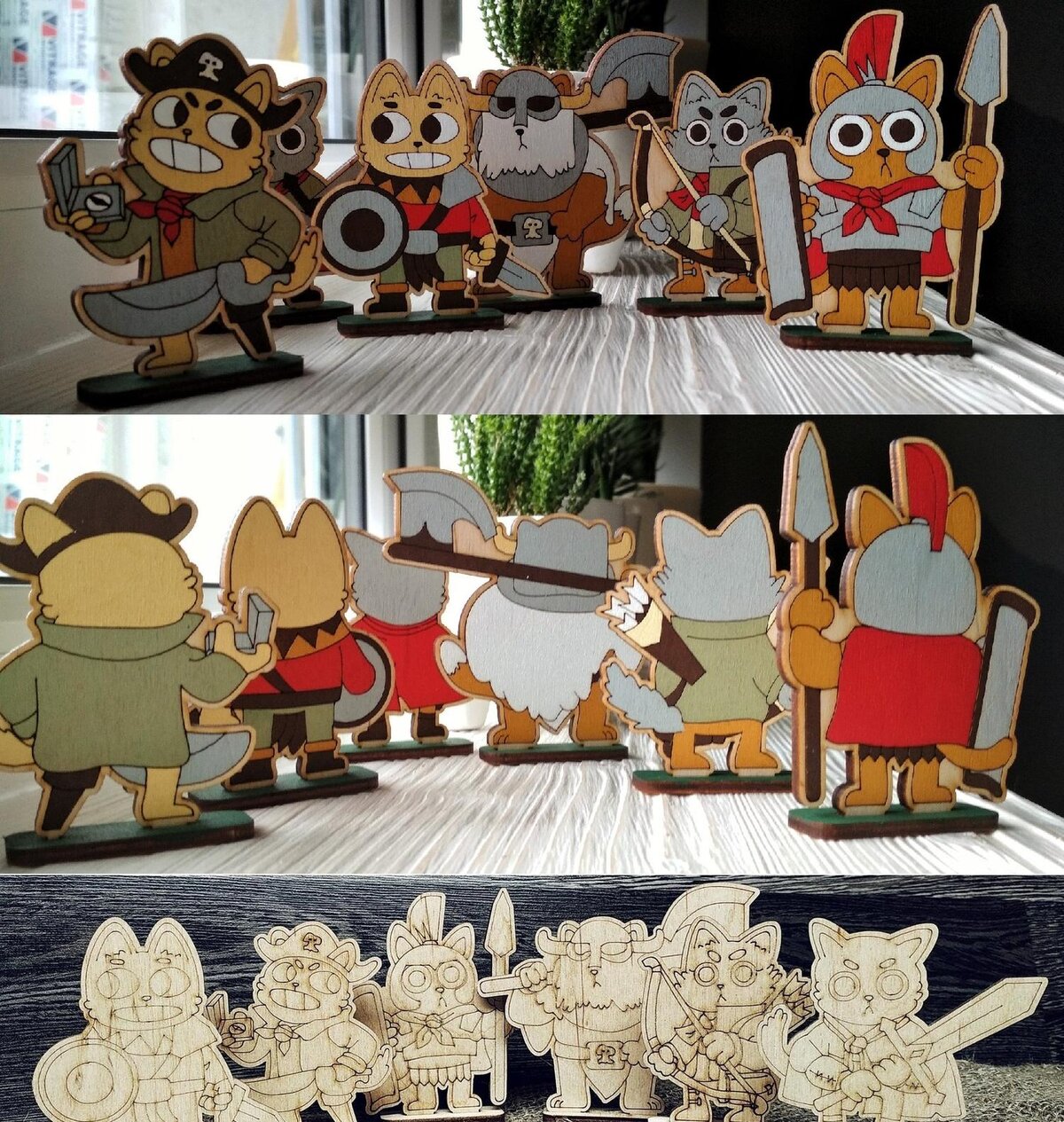 Intra απο ξύλο plywood 3mm-4mm πάχος - Στρατιώτες Μαγνήτες Μινιατούρες Φιγούρες Δίασταση 30x30 cm Intraeaxys-m1d6vml7