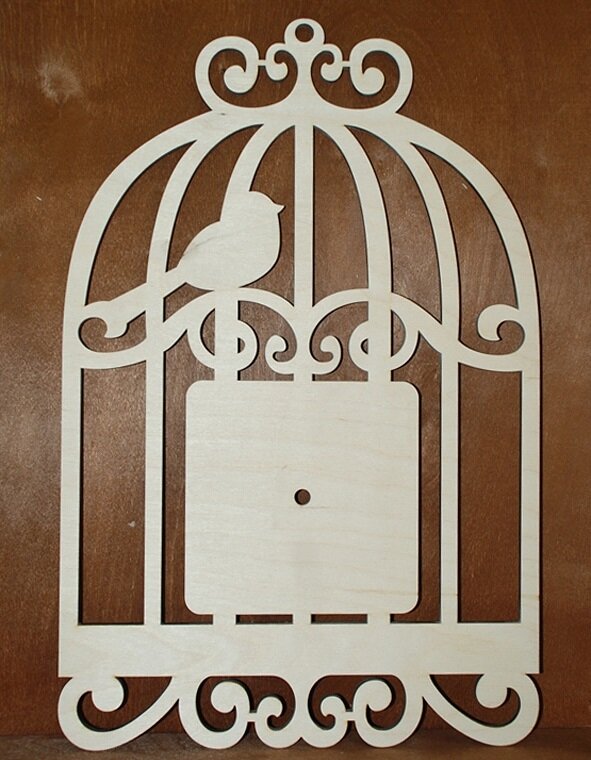 Intra απο ξύλο plywood 3mm-4mm πάχος - Ρολόι κλουβί Δίασταση 30x30 cm Intraeaxys-e1gkeqmo