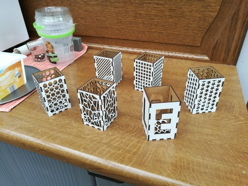 Intra απο ξύλο plywood 3mm-4mm πάχος - Cool Κηροπήγια Δίασταση 30x30 cm Intraeaxys-voqdld61