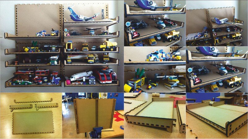 Intra απο ξύλο plywood 3mm-4mm πάχος - Ράφι για παιχνίδια Δίασταση 30x30 cm Intraeaxys-r7vmq8l7