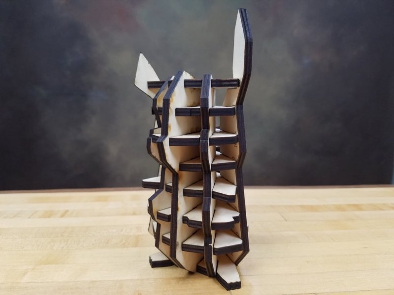 Intra απο ξύλο plywood 3mm-4mm πάχος - Παζλ Pikachu Δίασταση 30x30 cm Intraeaxys-lop3qgz1