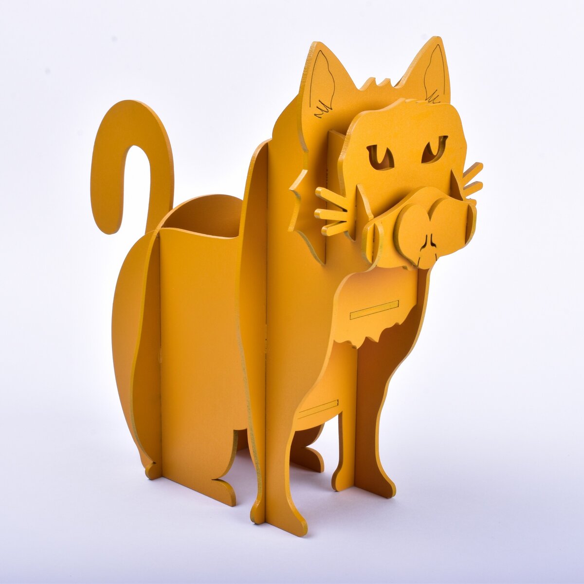 Intra απο ξύλο plywood 3mm-4mm πάχος - Στήριγμα τηλεχειριστηρίου Cat Δίασταση 30x30 cm Intraeaxys-51rreg01