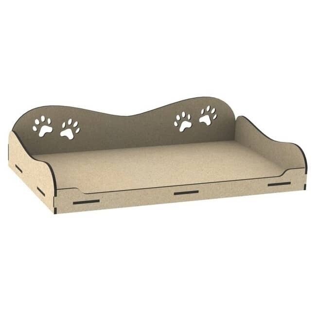 Intra απο ξύλο plywood 3mm-4mm πάχος - Κρεβάτι Paw Pet Δίασταση 30x30 cm Intraeaxys-078ymx5o